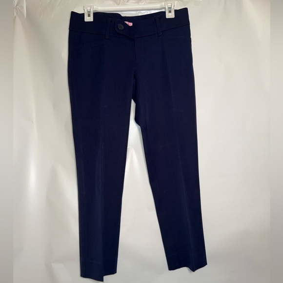 Lilly Pulitzer Pants - Lilly Pulitzer Luxury Capri Pants Size 4 True Navy Dress Pants Workwear